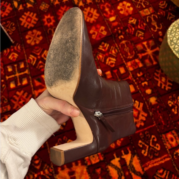 Reformation Gillian Ankle Boot Red - Size 7.5 - Picture 11 of 12